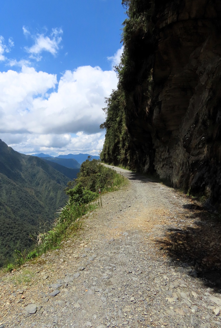 The famous "Death Road" in Bolivia (really not the ONLY one!). Photo © Gina Nichol 