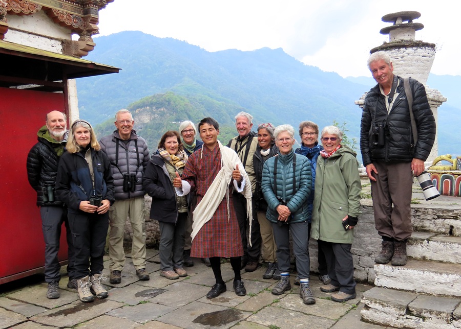 Enjoying a visit to a dzong, Bhutan © Gina Nichol 