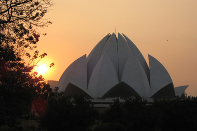 Bahia Temple at sunset.  Photo by Peg Abbott.