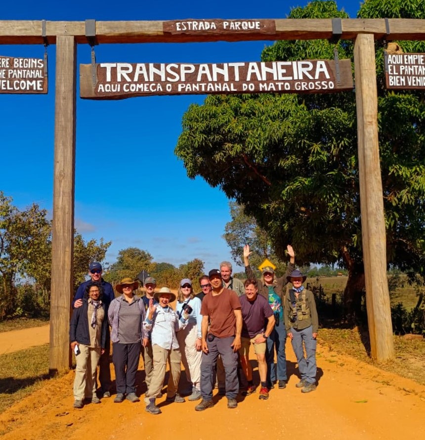 Group at Pantanal Gate. Photo © Gina Nichol
