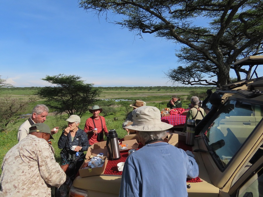 Easter brunch in the field. Photo © Gina Nichol